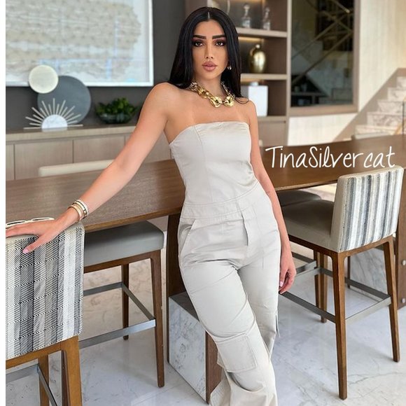 Zara Pants - BLOGGER'S FAVE! Zara Long Cargo Jumpsuit  NWT